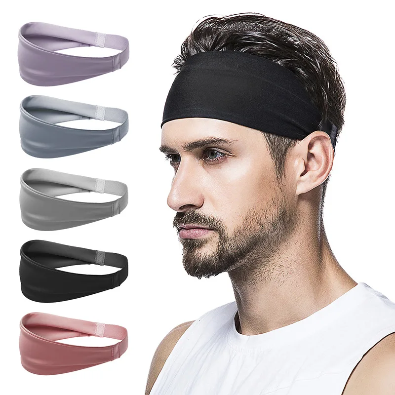

Sports Headbands Running Fitness Sweatband Elastic Absorbent Sweat Non-Slip Moisture Wicking for Cycling Football Yoga Hairband