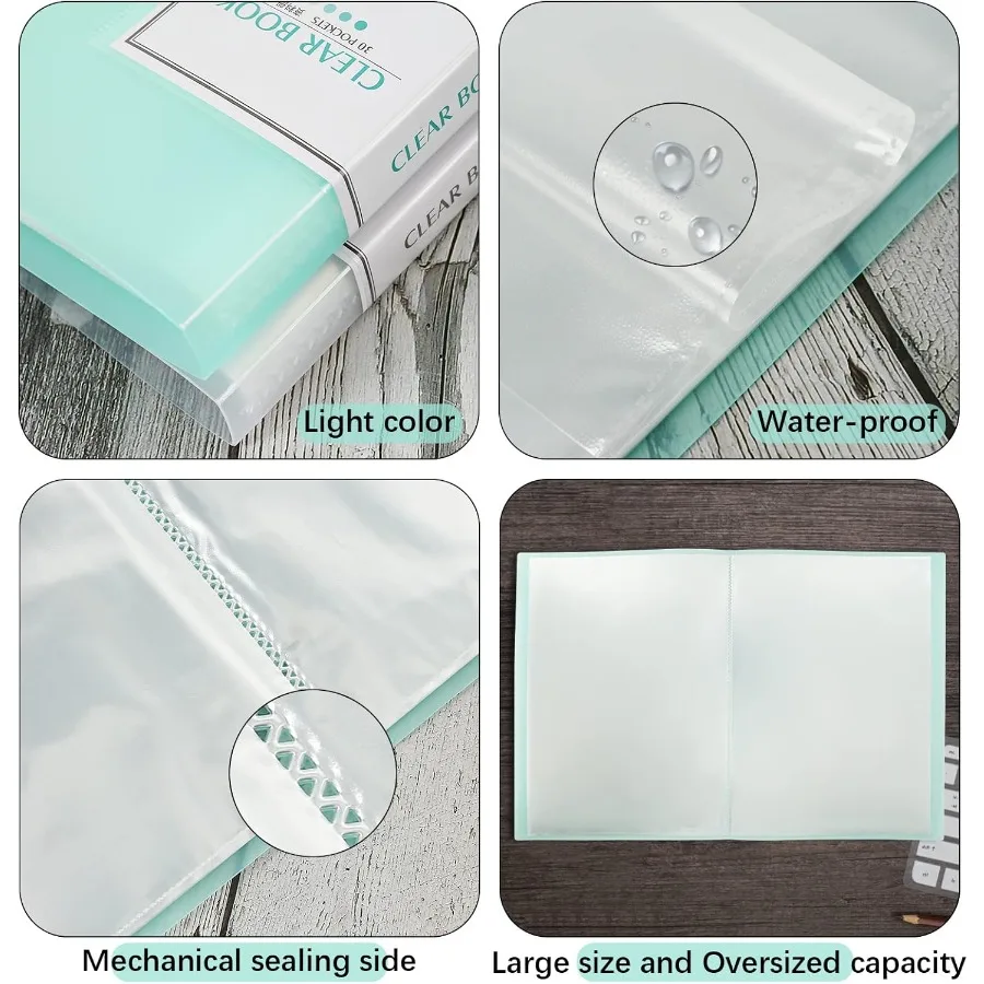 Libro de almacenamiento de pintura de diamante A3, libro de presentación de almacenamiento de arte de diamante grande de 30x40 con 60 páginas, arte de pintura de diamante P, 2 paquetes