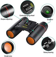 1000m 30x60 Compact Zoom Binoculars Long Range Folding HD Powerful Mini Telescope Optics Hunting Sports Camping Tourism Outdoor
