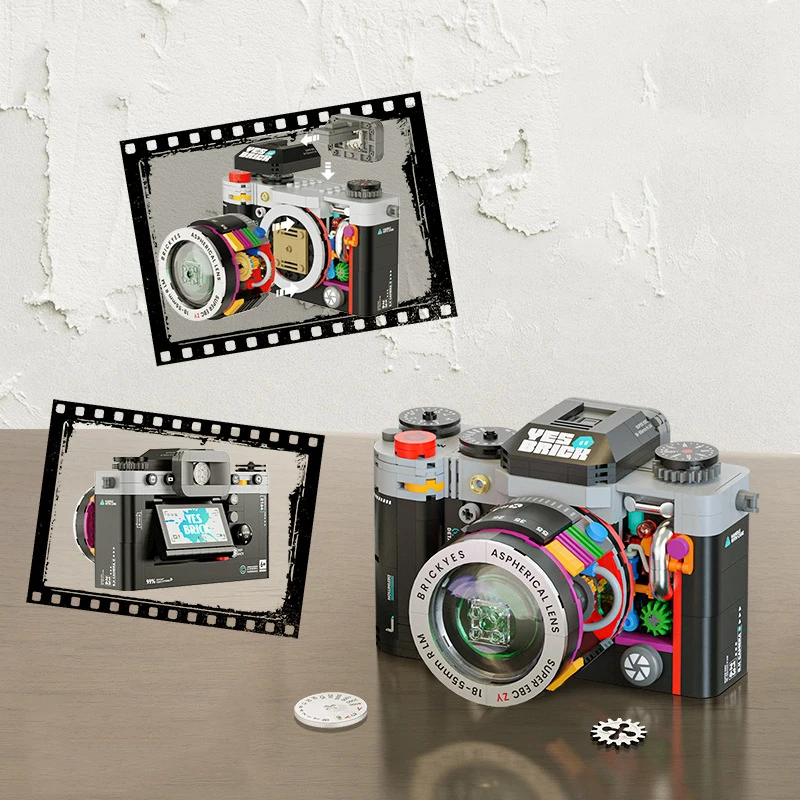 Creative Classic Digital Camera Building Blocks Retro Camera Micro Blocks Model Toys for Birthday Blocks Figures Gift