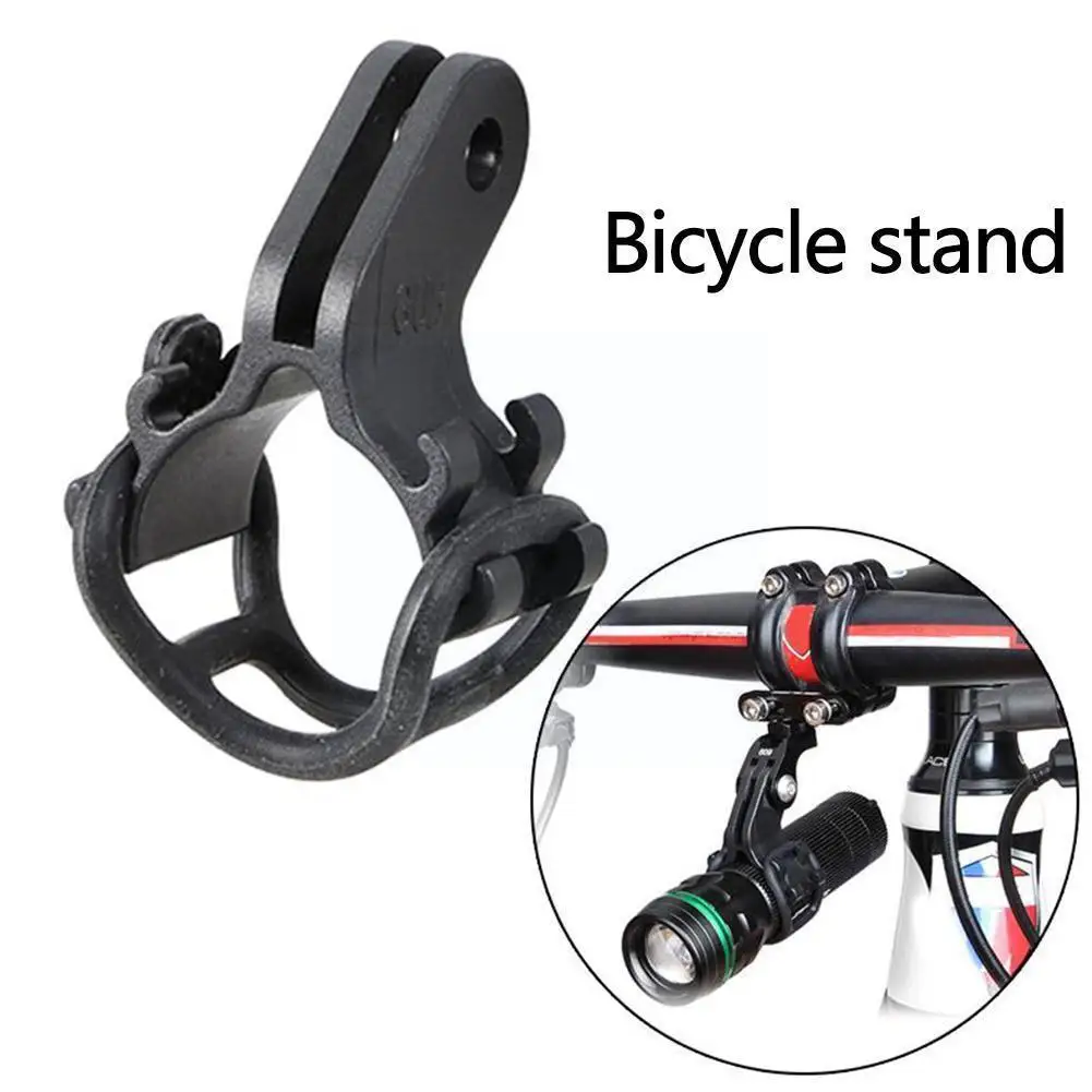 Adjusted Bicycle Light Torch Flashlight Holder Clip Mount Bracket for Road Bike Cycling for Gopro Camera Mount Holder Black W0E8