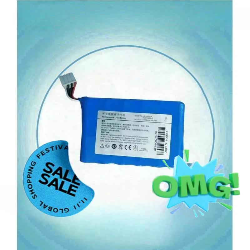 Replacement Battery for MINDRAY LI23S005A 31CR19/65-2 Compatible with uMEC10 Patient Monitor High Capacity Rechargeable Power