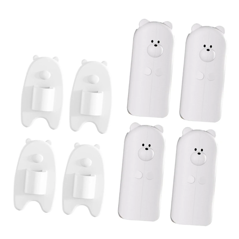 4Pcs Cartoon Bear Finger Protector Security Finger Protections Door Stoppers Safety Door Lock Guard Door Pinch Guard 85LE