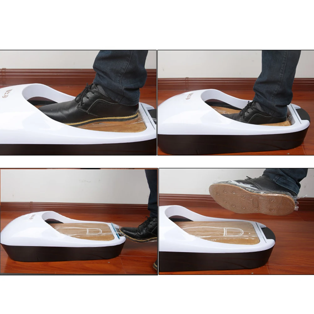 

1 Adhesive Disposable Transparent Shoes Plastic Film for Home Automatic Shoe Covers Dispenser (Width 15cm)