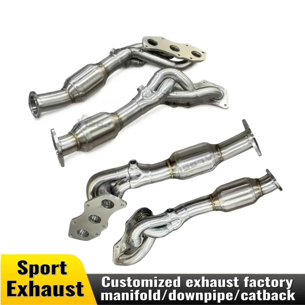 

For Lexus IS250 IS300 IS350 2006-2012 stainless steel header converter exhaust manifold fitting custom automotive head power