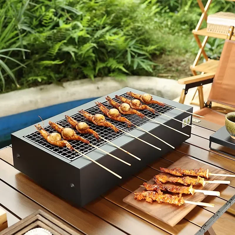 2026 hot sale 1200W Home Electric Barbecue Machine Portable Camping Brewer Barbecue Grills Large Capacity Non-stick