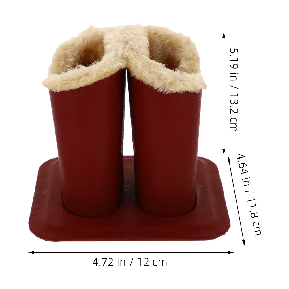 

Eyeglasses Holder Lining Double Compartment Glasses Stand For Desk Tabletop Storage Rack Decorative Organizer