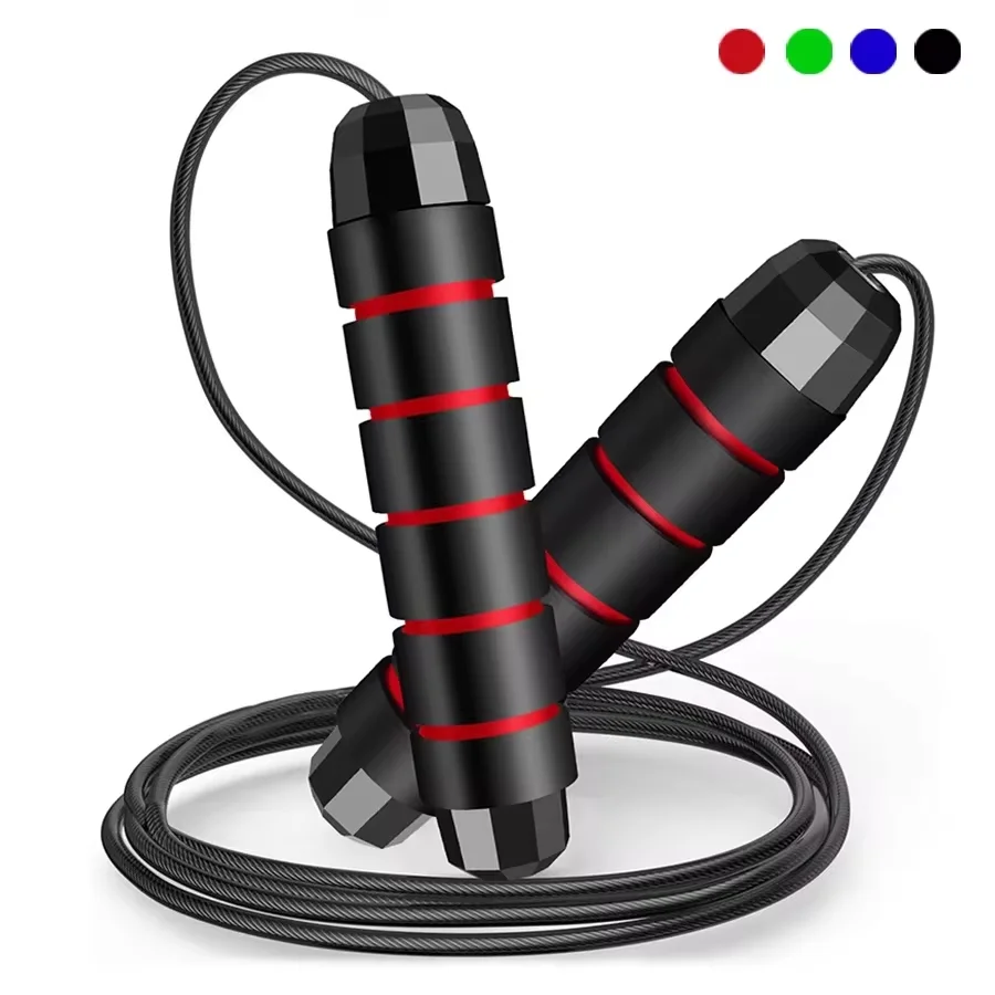 1PC Chinese Fitness Adjustable Weighted Heavy High Speed Metal Wire Cordless PVC Skipping Jump Rope for Exercise