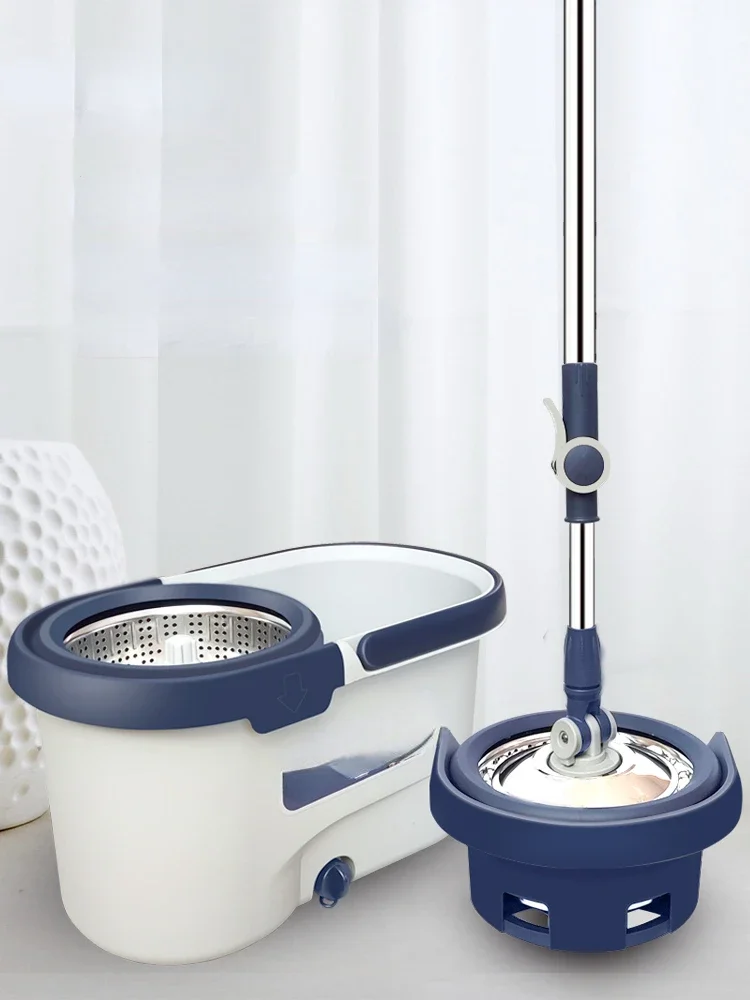 Rotating mop automatic mop bucket for household use, no need to wash or dry by hand