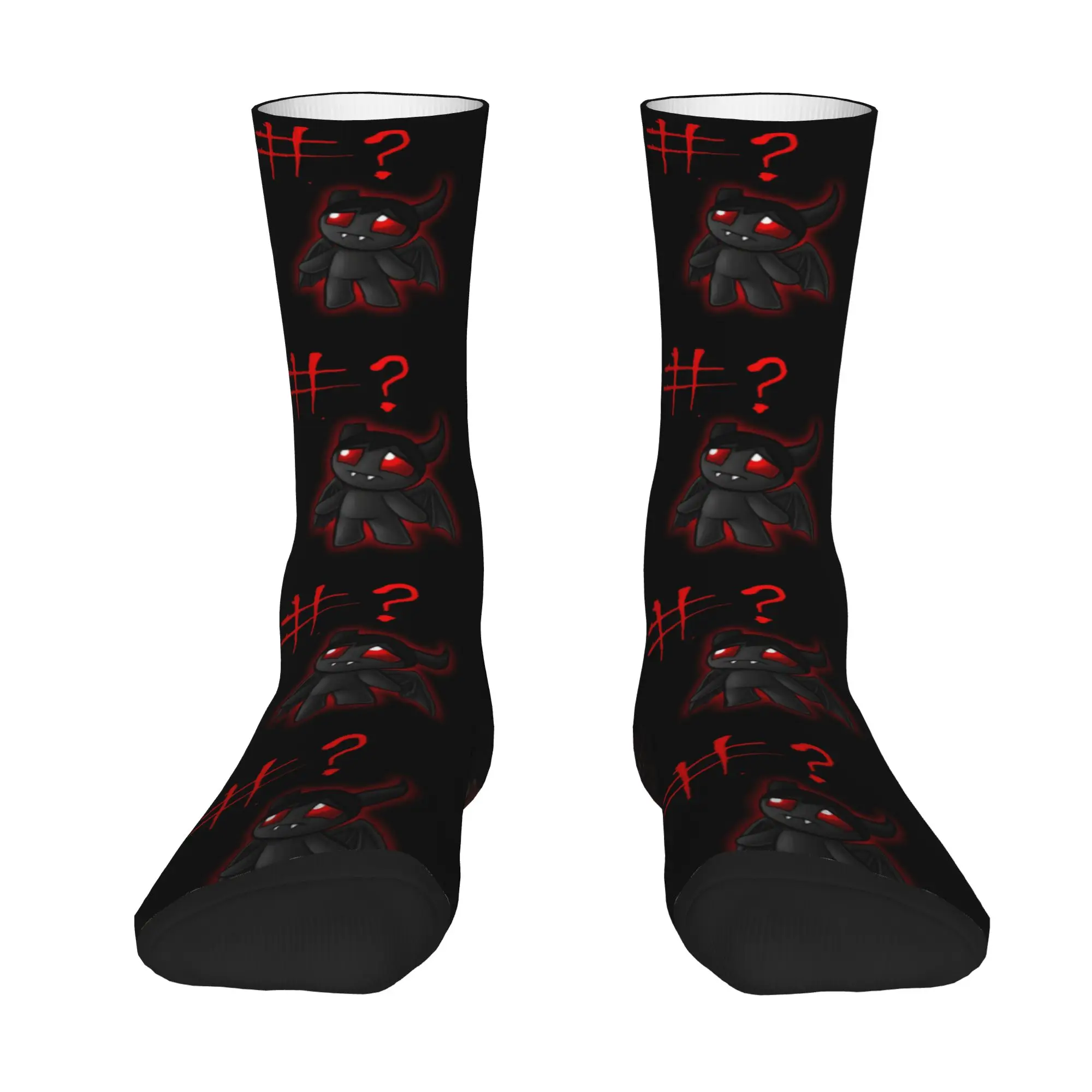 1 Pair Hip Hop Vintage Thinking Crazy Men's Socks Unisex The Binding Of Isaacing Harajuku Pattern Printed Funny Novelty Sock