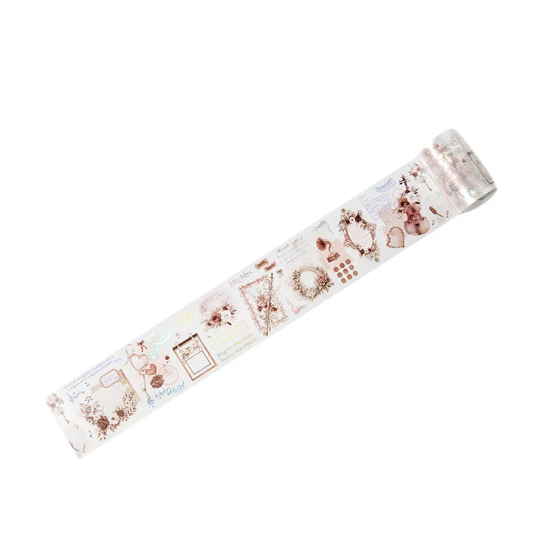 1pcs/1lot Decorative Adhesive Tapes Shorts and Roses Junk Journal Paper Japanese Stickers