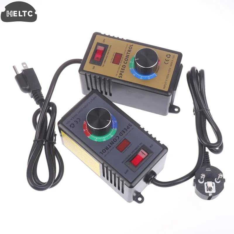 1PCS 220V/110V 4000W Fan Speed Controller 10A Overload Protection Angle Grinder Governor Hand Electric Drill Speed Regulation