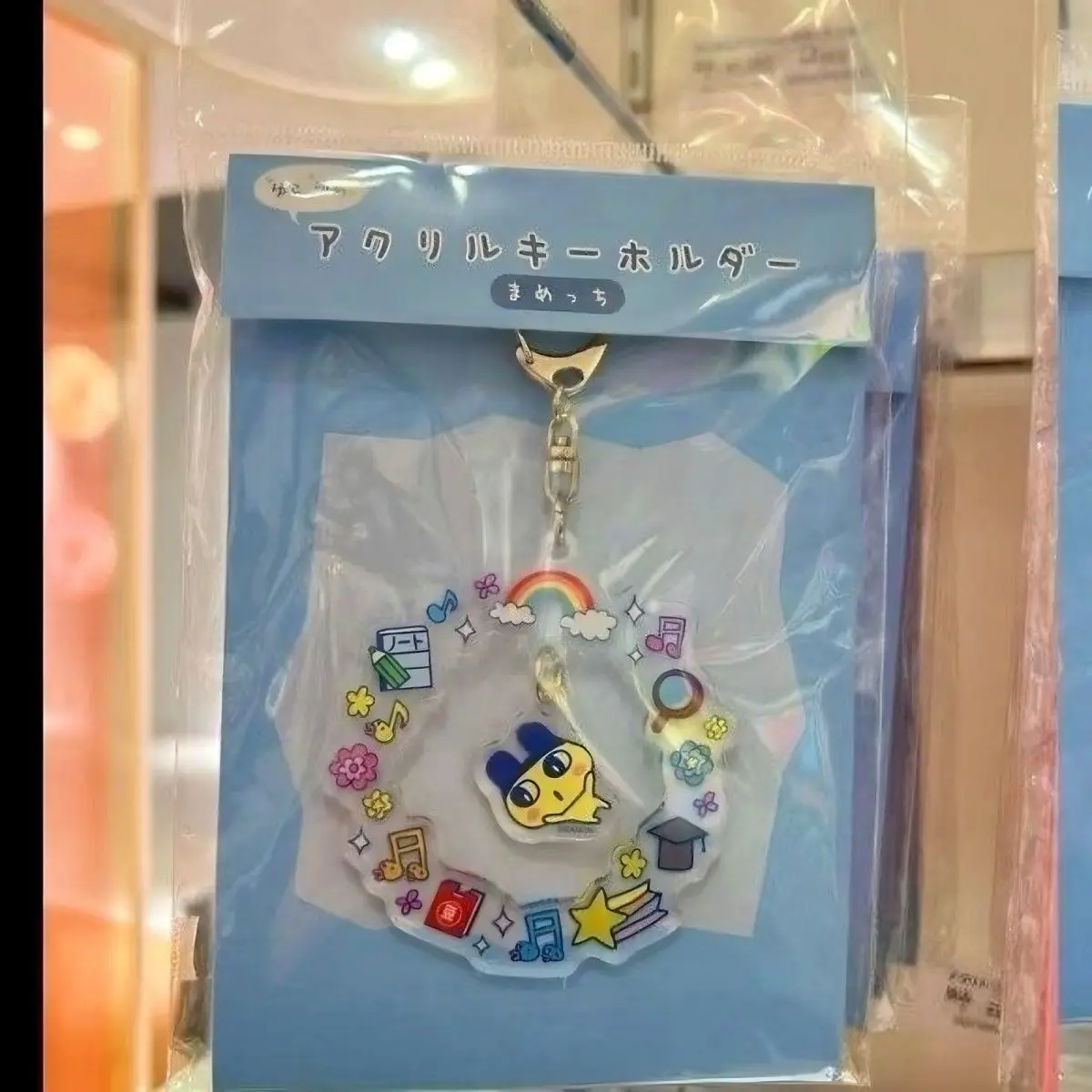 4-pack Tamagotchi Keychain Acrylic Pendant Cute Cartoon Shaking Toy Student Bag Charm Fun Gift Collectible view 2