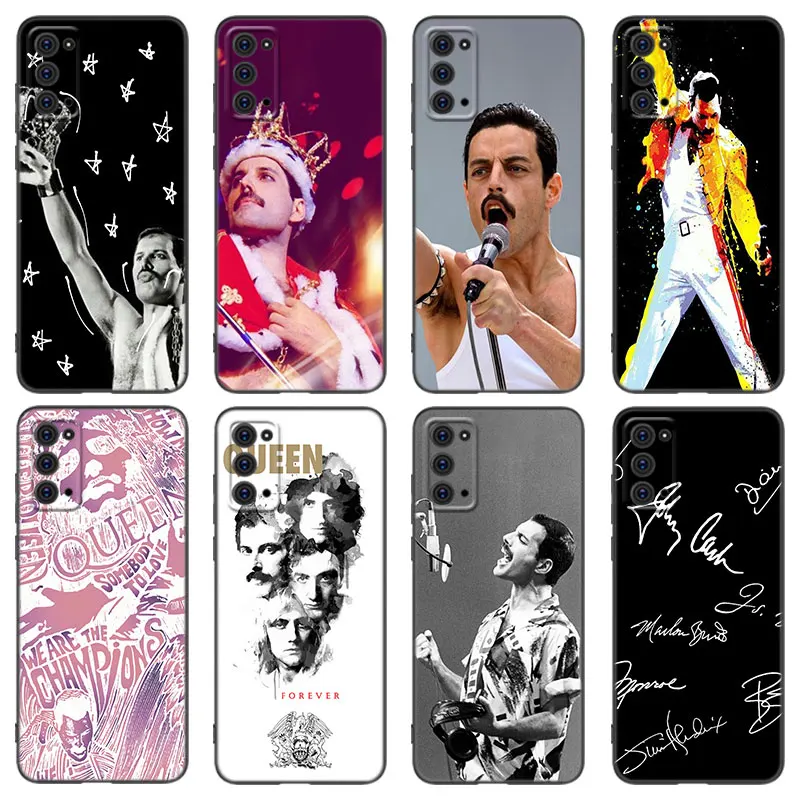 Freddie Mercury Queen Phone Case For Samsung Galaxy M30 M31 S M23 M32 5G M11 M12 M21 M22 M51 M52 Note 10 Lite 20 Ultra J4 J6 J8