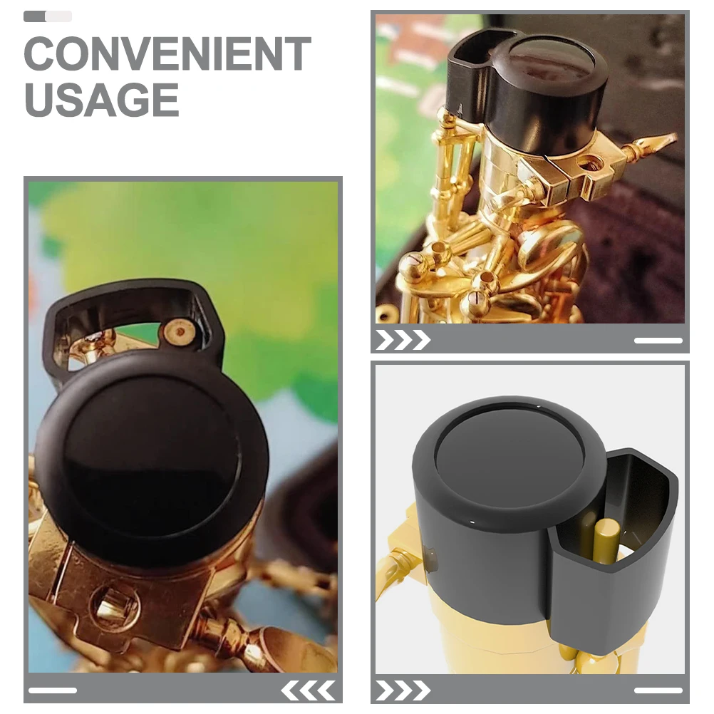 

2Pcs Sax End Plugs Bent Neck Key Caps Quick Installation Tenor Saxophone Protective Replacement Accessories Tenor Saxophone Plug