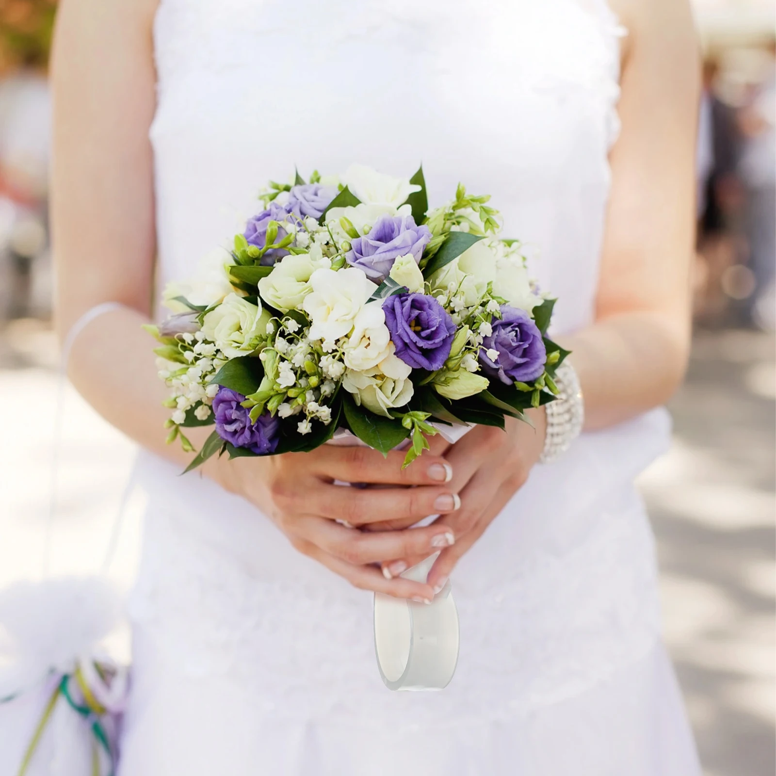 

1pcs Bouquet Floral Holder Large Size Bouquet Holders Plastic Foam Handheld Bridal Flower Flower Foam For Wedding DIY Mud