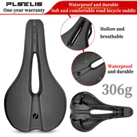 PLSELIS sillín de bicicleta competitivo, suave y cómodo, ligero, 306g, arco de asiento, tamaño 7*7, accesorios para montar en carretera.