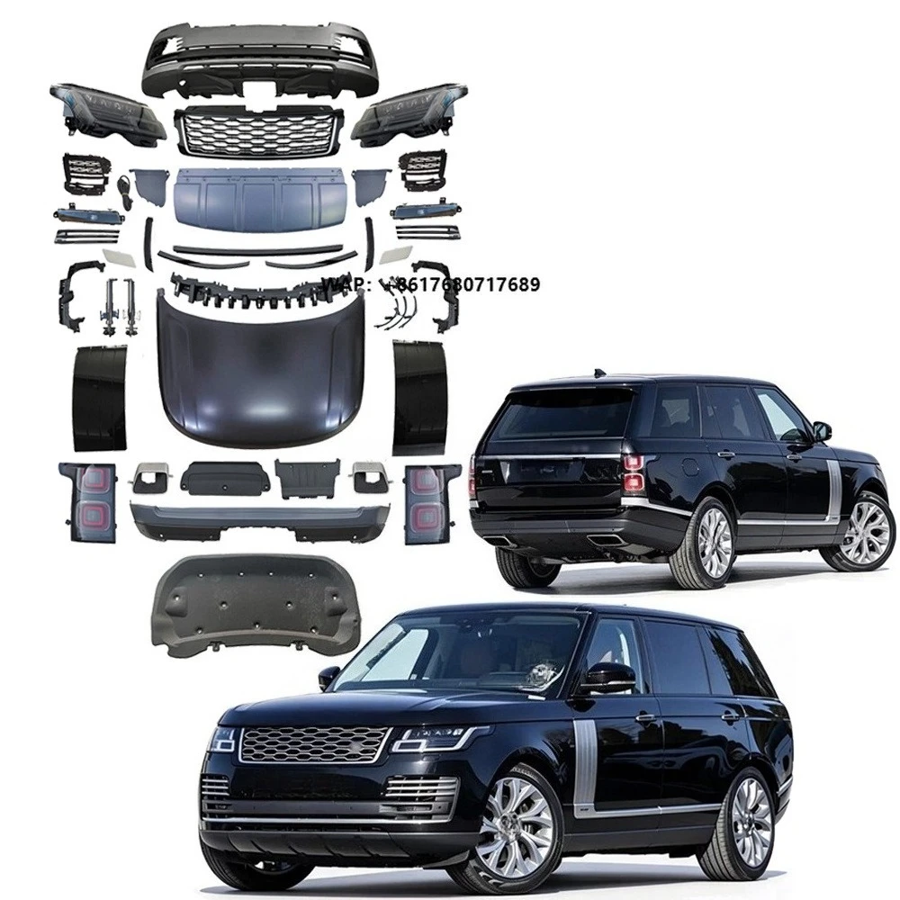 Car Body Kit Parts for Range Rover vogue L405 2013-2017 Year Facelift to 2022 HSE Model with Bumpers Headlight Taillight Hood