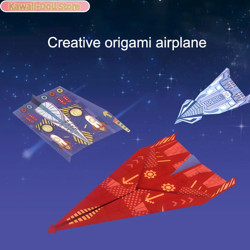Encyklopedia Origami dla początkujących dla dzieci 3D kolorowy papierowy samolot składany kreatywna klasyczna zabawka DIY dla dzieci