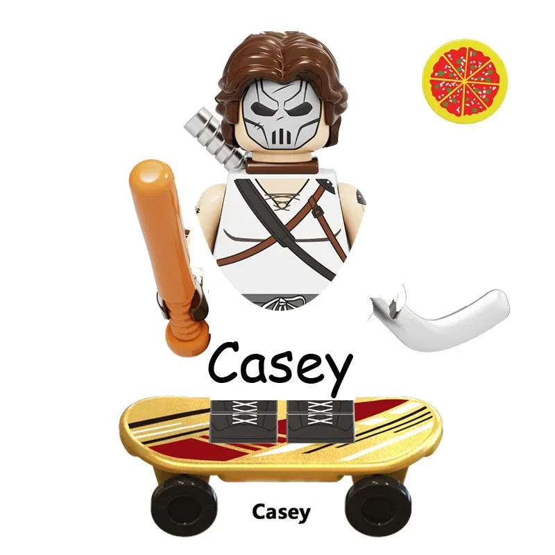 بيع كبير!!! سلاحف النينجا مايكل أنجلو دوناتيلو ليوناردو رافائيل مع نموذج تزلج بيتزا ألعاب مكعبات شخصيات الحركة للأطفال