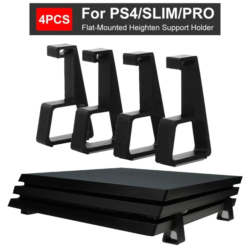 4PC New Game Console Horizontal Holder Bracket Cooling Feet Desktop Stand for Sony PlayStation4 PS4 Slim Pro Game Accessories