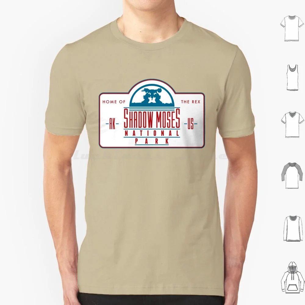 Metal Gear Solid Shadow Moses National Park-Mgs Home Of The Rex Sign T Shirt Big Size 100% Cotton Metal Gear Metal Gear Solid