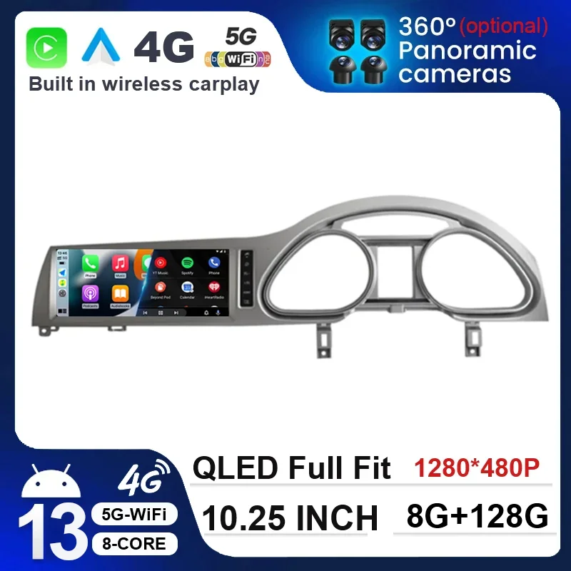 

10.25 Inch Android 13 Touch Screen For Audi Q7 4L 2006~2015 Car Accessories Multimedia Carplay Monitors Speacker Radio Player