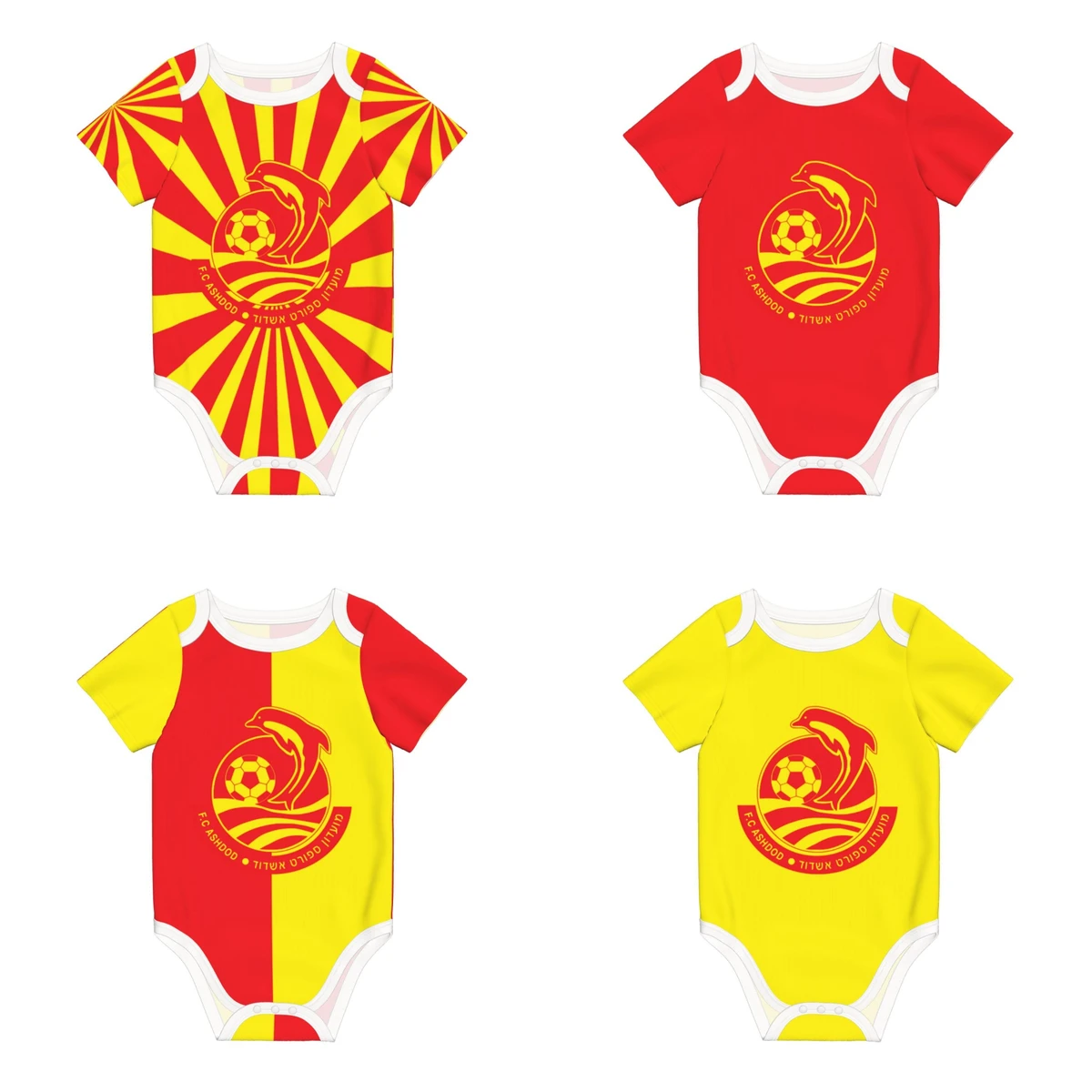 Ashdod FC Baby Bodysuit Unisex Shirt Newborn Onesie Boy Girl Undershirt Outfit Baby Romper