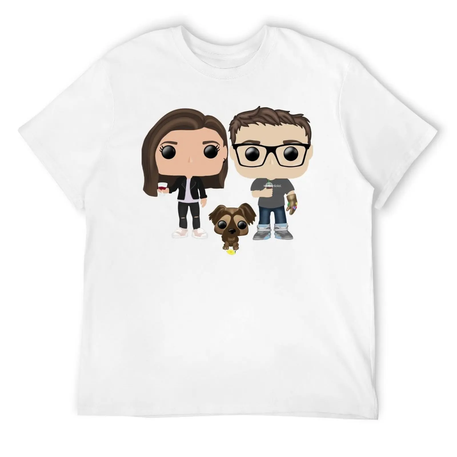 ATWWD funko pops - christine, em, gio and lemon T-Shirt blacks blue archive workout shirts for men