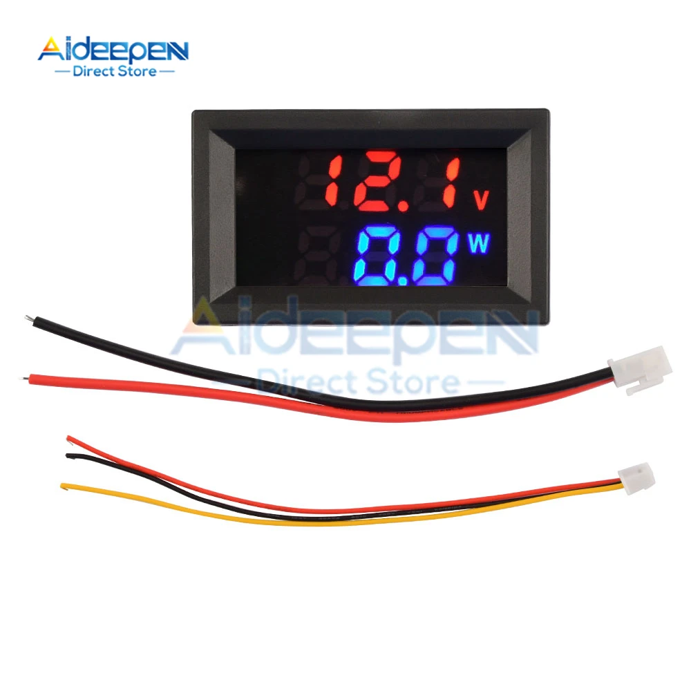 M520 DC 0-100V 10A Digital LCD Voltmeter Ammeter Voltage Current Meter Tester Detector Current Meter for Car Motorcycle Tool