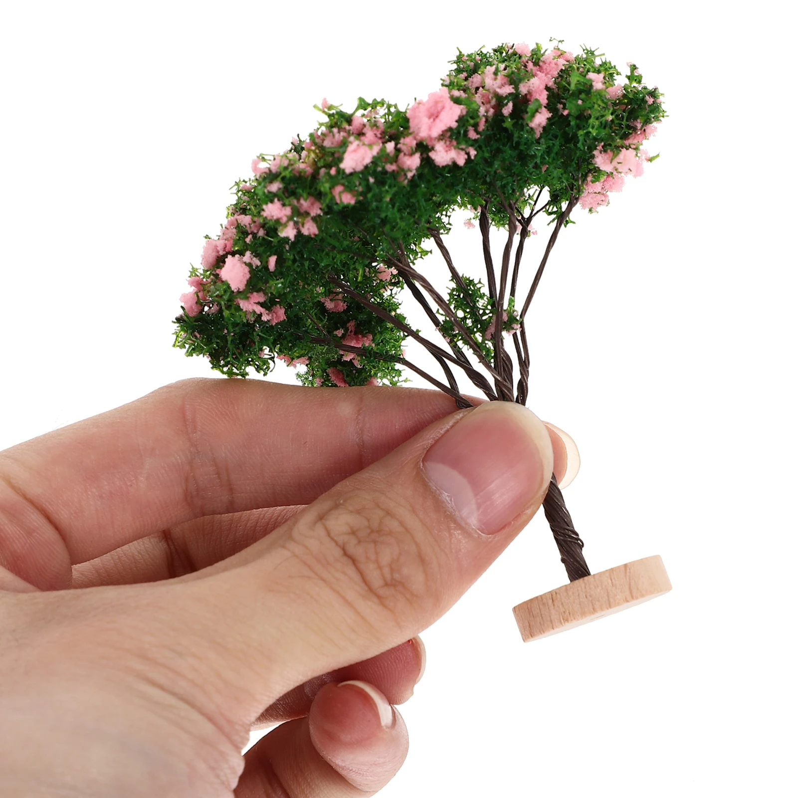 

2pcs Simulation Landscape Miniature Realistic Street Trees for Sand Table Decoration Desktop Living Room Holiday Party Decor
