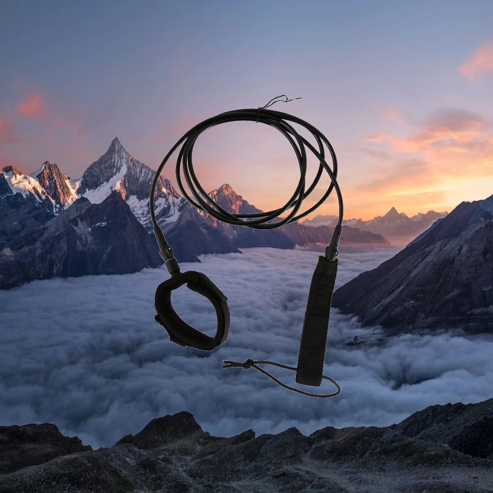 Surfboard Leash String Durable Taiwan TPU Material 5.5mm Thick Secure Surfing Leash for Longboard