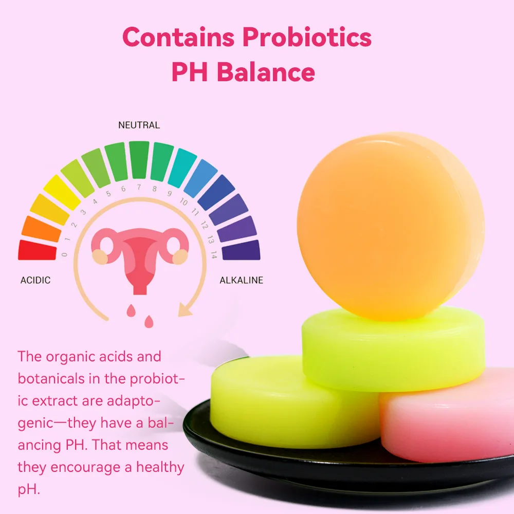 2x Handmade Probiotic Yoni Soap Bar Vaginal PH Balance Women Private Intimate Health Care Skin Cleansing Wash Body Moisturizer