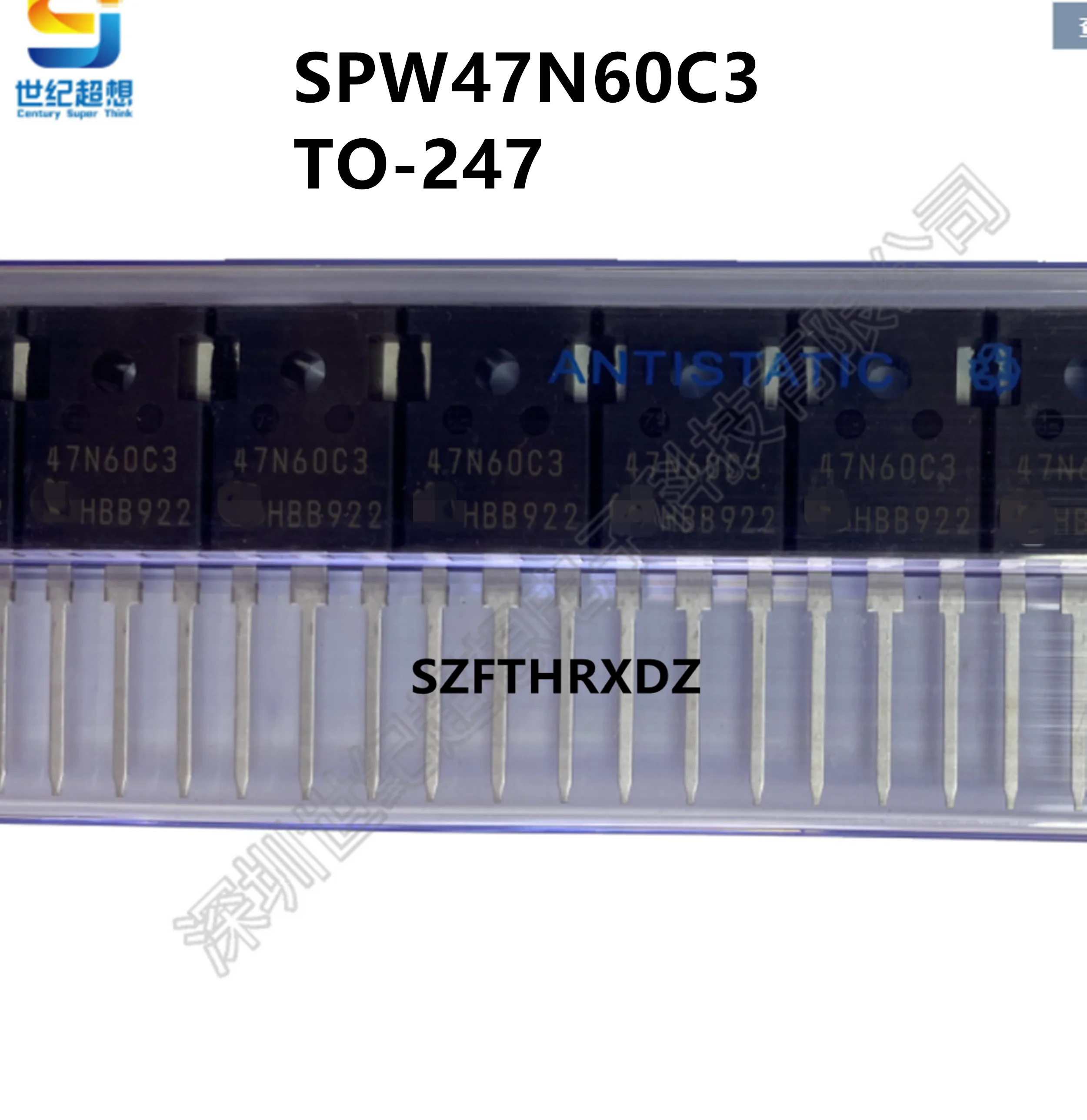 

10pcs 100% New Imported Original SPW47N60C3 47N60C3 TO-247 High Current FieldEffect Transistor 650V 47A