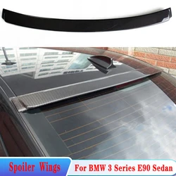 Alerón de techo para ventana trasera de coche, accesorio de plástico ABS negro para BMW Serie 3, E90, E91, M3, sedán, alas 325i, 328i, 335i, 330i