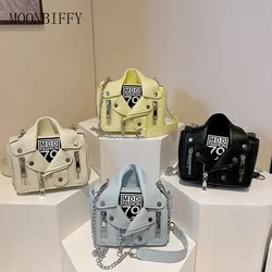 Suit Crossbody Bag Fashion Rivet Chain Bag Personality Trend Shirt Bag Niche Luxury Fashion Trend Shoulder Cute