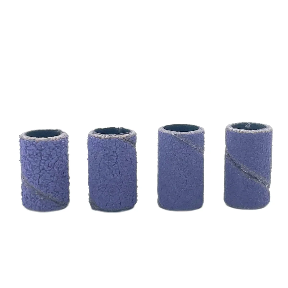 Bandes Abrasives Violettes pour Perceuse Électrique, Accessoires de Manucure, 100 Pièces