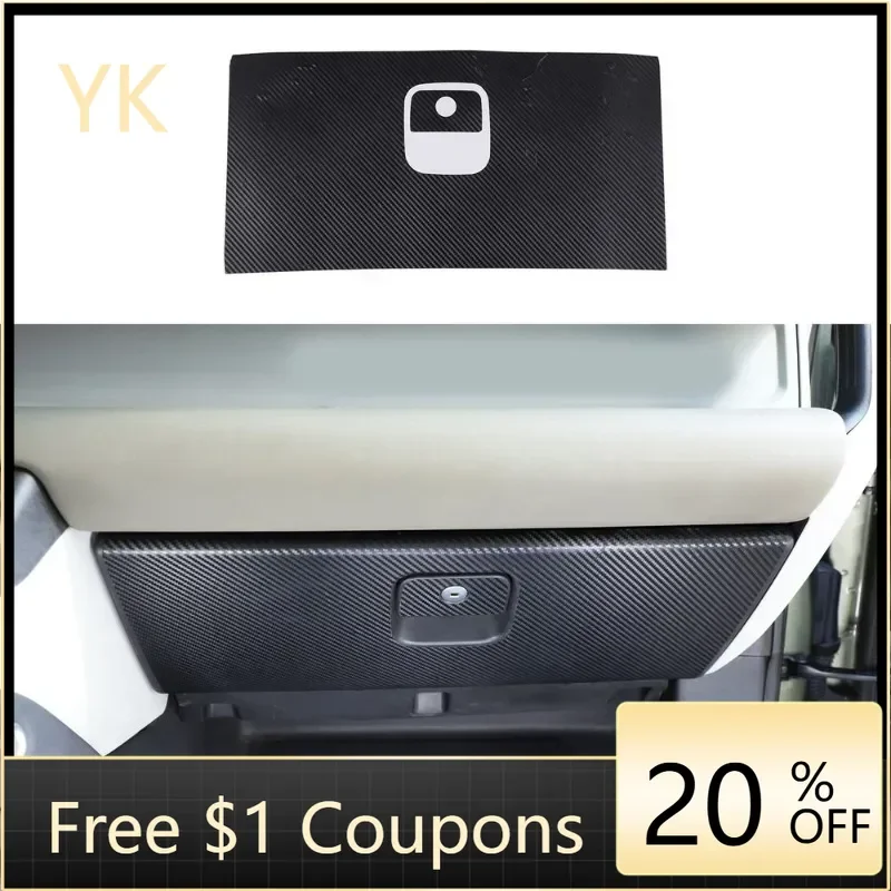 

For Land Rover Defender 90 110 130 2020-2024 PVC Carbon Fiber Car Glove Box Sticker Protection Vinyl Interior Car Accessories
