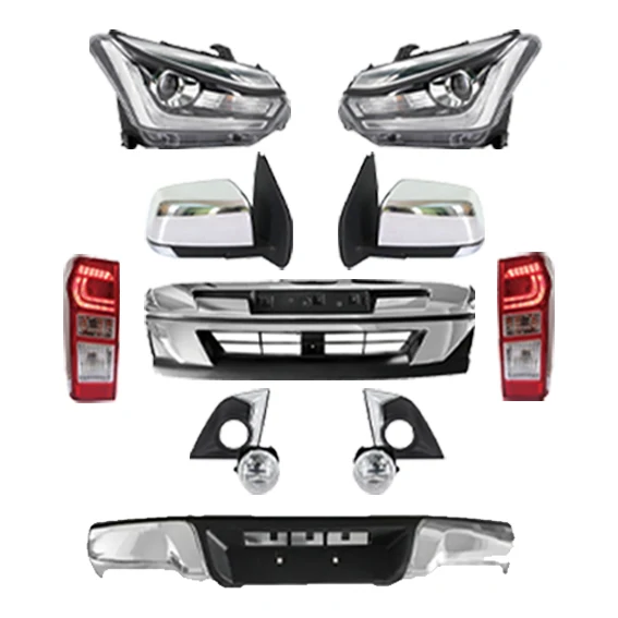 

DMAX 2019 Auto Parts Led Headlight Taillight Bumper Grille Fog Lamp Side Mirror Door Other Accessories for Isuzu D-max Dmax 2018