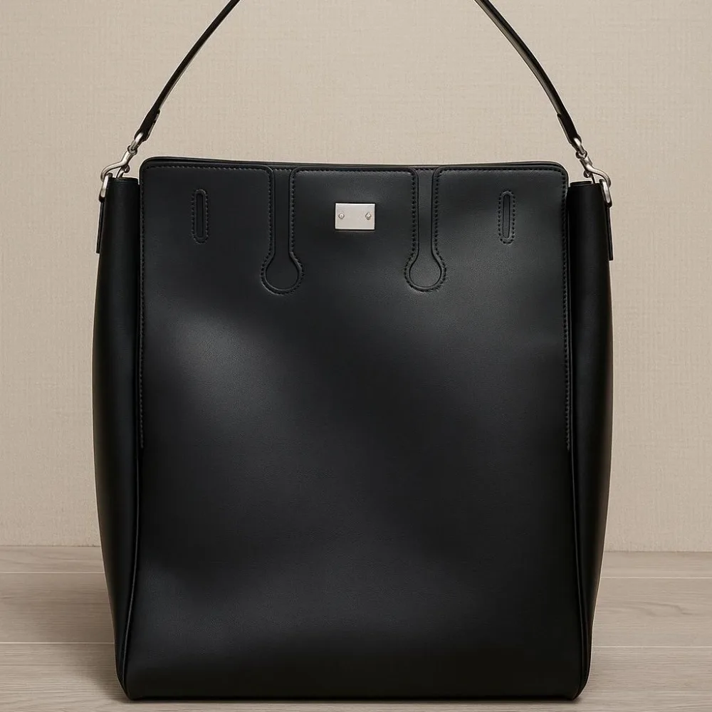High-quality Locomotive Wind Tote Bag 2025 New Leather Cowhide Large-capacity Shoulder Bag Fashion Trend Oblique Span Bag