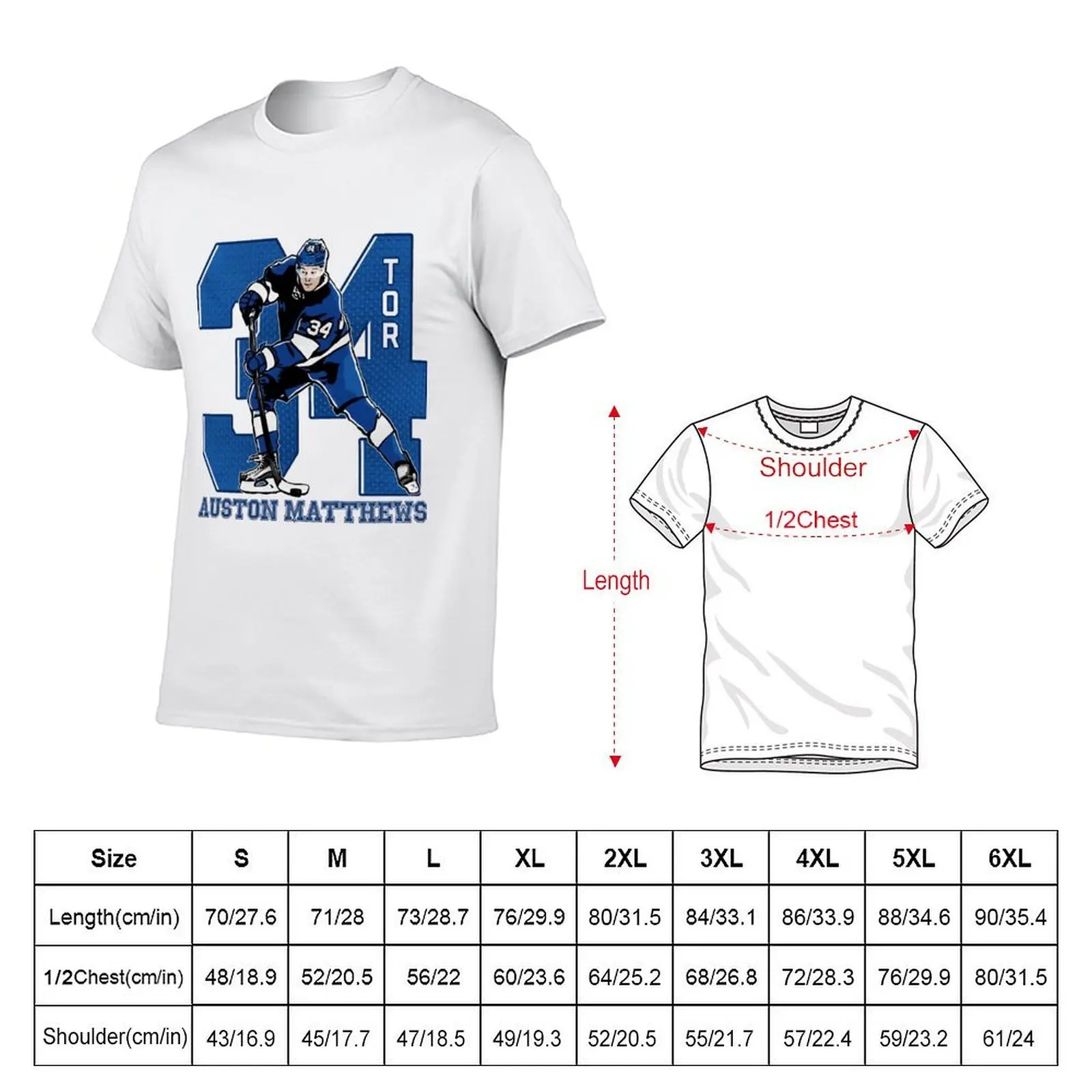 Auston Matthews Game T-Shirt t shirts for man cotton man t shirt cotton T-Shirt