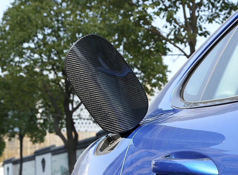 2017-ON For Porsche Panamera 971 Dry Carbon Fiber Adhesive Version External Fuel Tank Cap 1 Pcs/Set