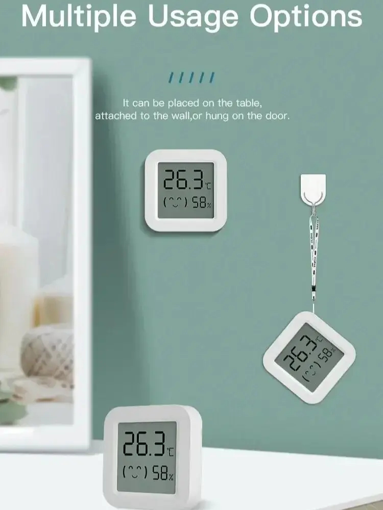 Capteur de température et d'humidité Zigbee 3.0, thermomètre télécommandé via application Tuya Smart Life pour maison intelligente, fonctionne avec Yandex Alexa