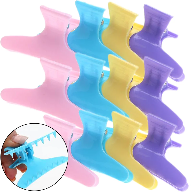 6Pcs Salon Hair Clips for Women Styling Hairpins Hair Claw Clamps Color Hair Salon Hairdressing Tools Ponytail Claws Accessories