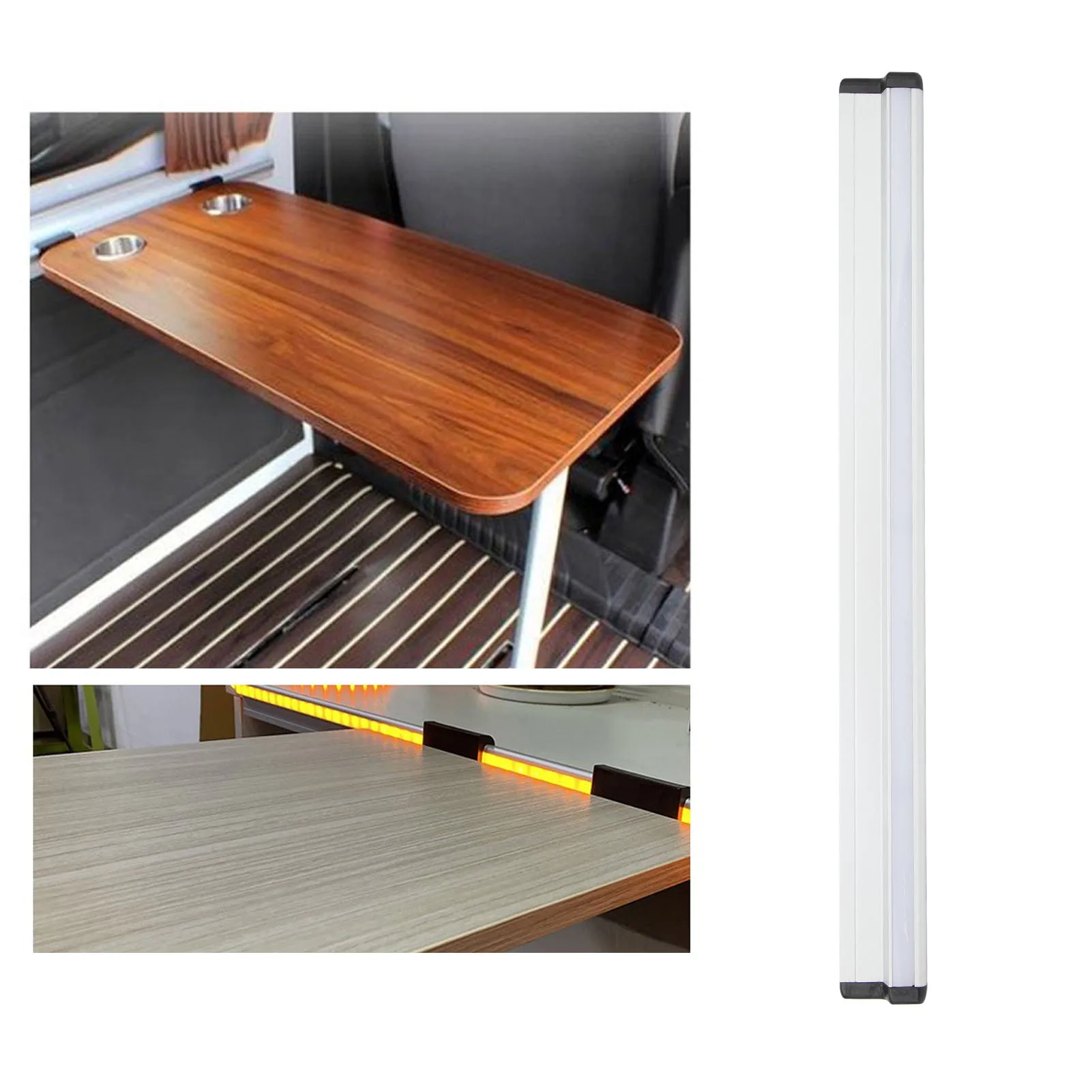 500mm RV Table Rail Aluminum Alloy High Strength Rustproof Wall Table Support Rail for Yacht Boat Caravan Accessories
