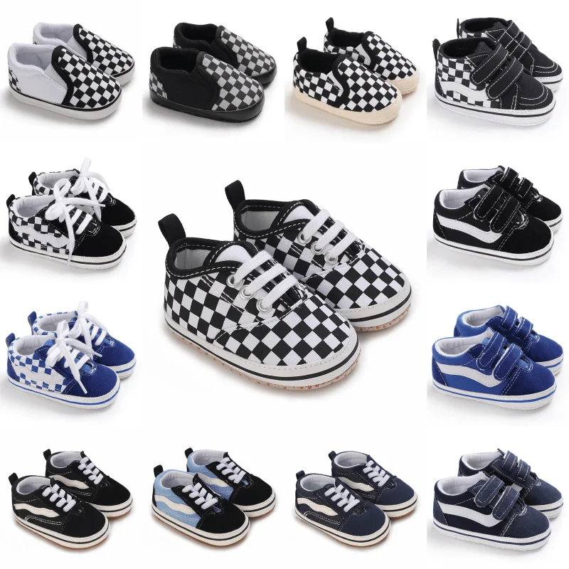 0-18M buty dla dzieci noworodka modne obuwie dziecięce dziecięce płócienne trampki Baby Boy Girl miękka podeszwa buty Prewalker