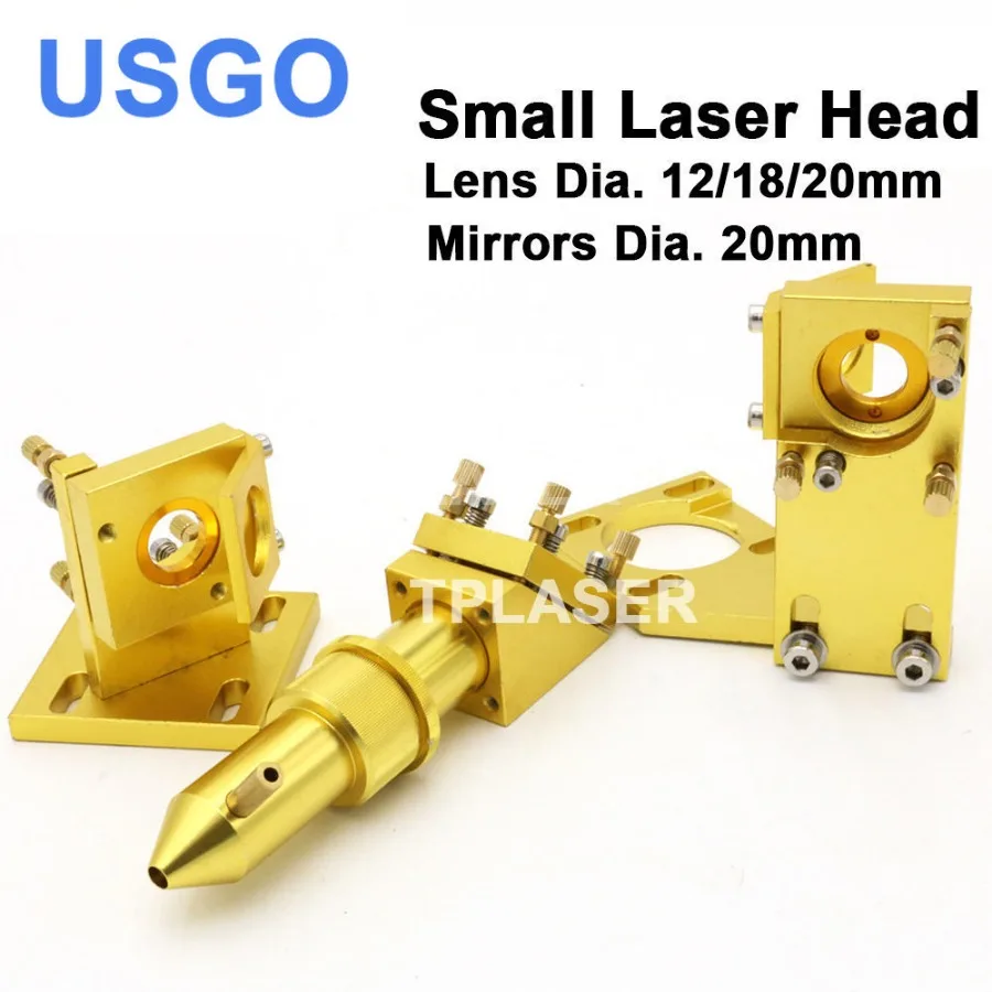 

USGO CO2 Laser Lens Head Mirrors Mount Set for 2030 4060 K40 Laser Engraving Cutting Machine