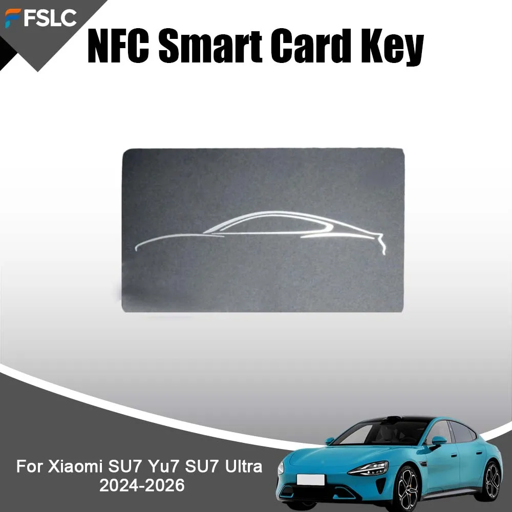 

Cars Accessories NFC Smart Card Key For Xiaomi SU7 Yu7 SU7 Ultra 2024-2026 Black Automotive Parts Upgrade Portable