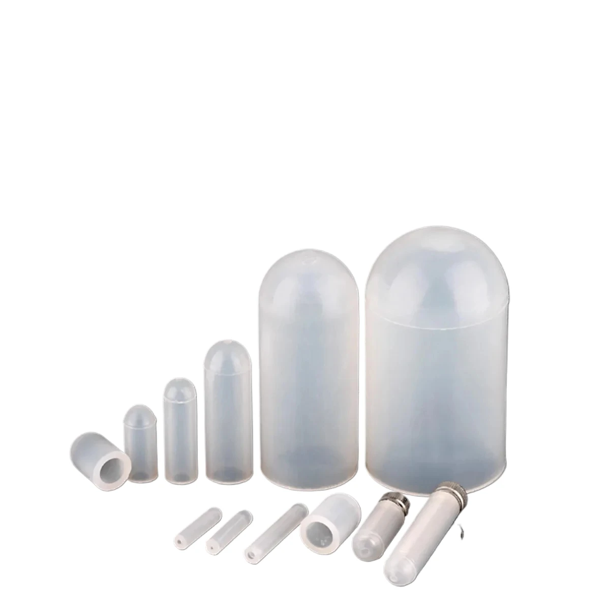 Silicon-based heat-resistant protective sleeve screw, collision-proof powder coating, electroplated rubber dust cap