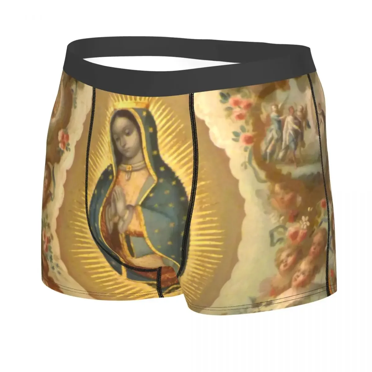 Virgin Of Guadalupe With The Four Apparitions Underwear Male Print Customized Boxer Shorts Panties Briefs Soft Underpants